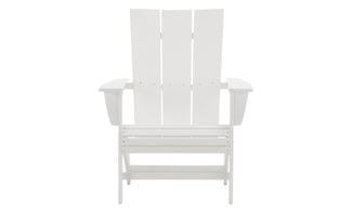 Polywood White Modern Curveback Adirondack 12